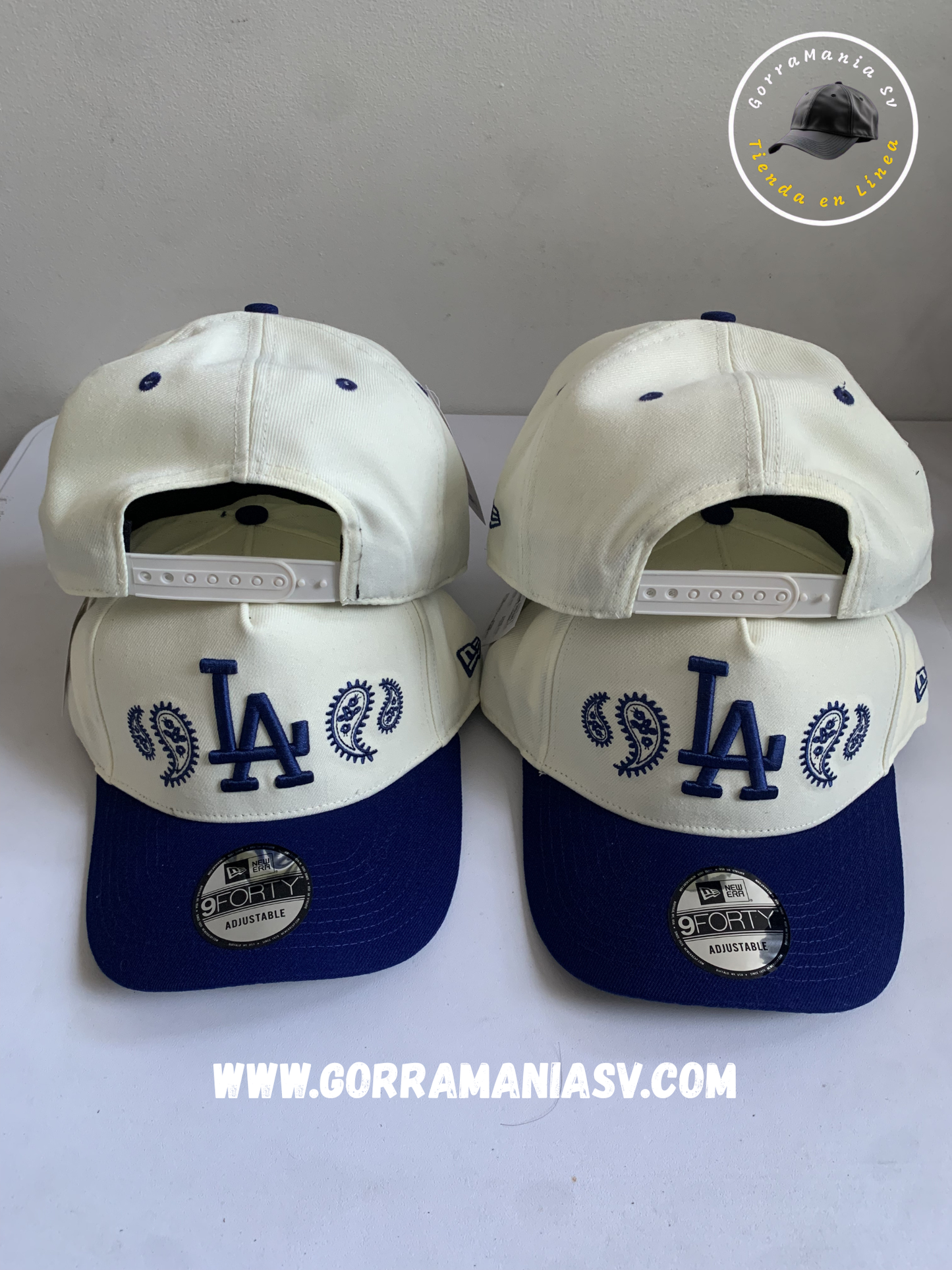 Gorra Premium LA Two-Tone: Edición Especial Blue Paisley