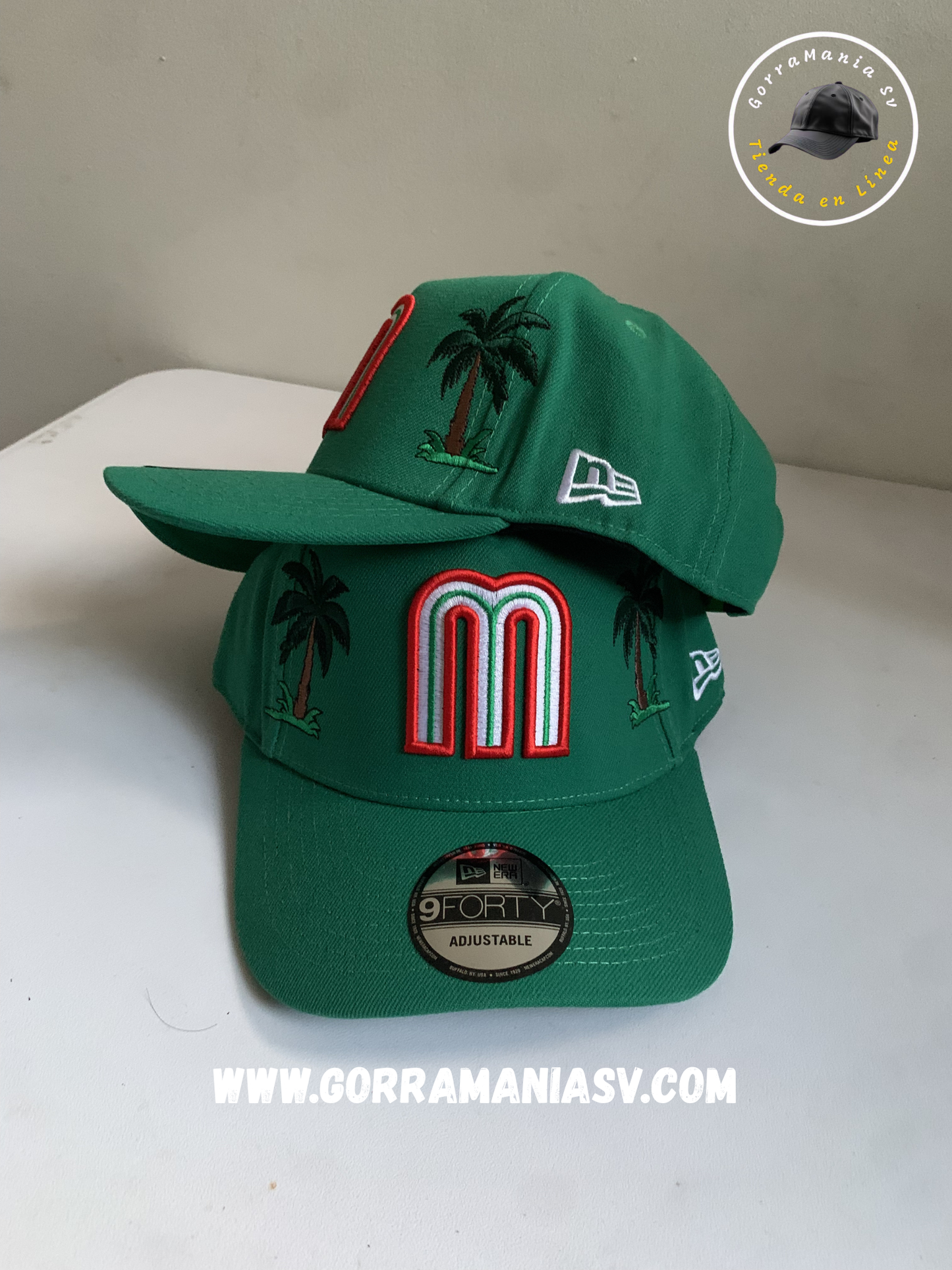 Gorra Premium México Edition - Tropical Green & Palm Tree