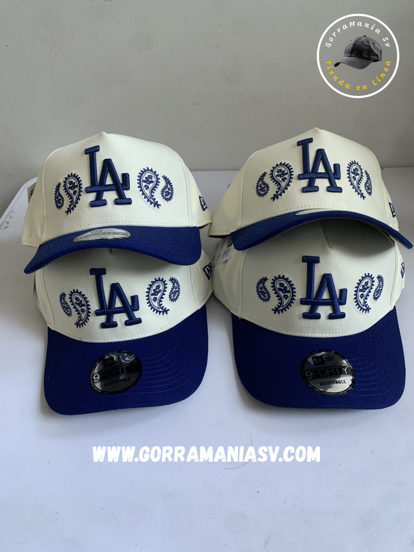 Gorra Premium LA Two-Tone: Edición Especial Blue Paisley