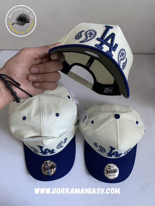 Gorra Premium LA Two-Tone: Edición Especial Blue Paisley