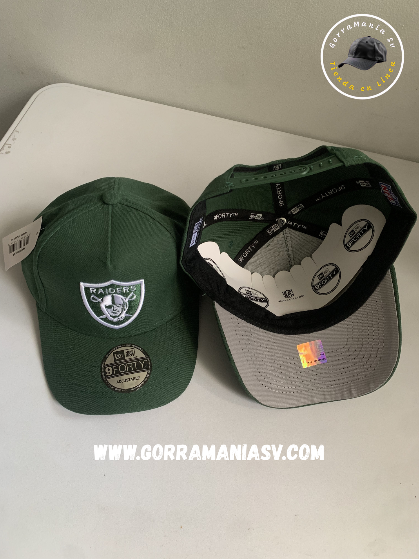 Gorra Premium Raiders Forest Green - Edición Especial NFL Shield