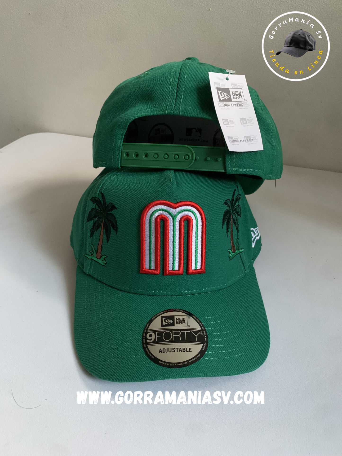 Gorra Premium México Edition - Tropical Green & Palm Tree