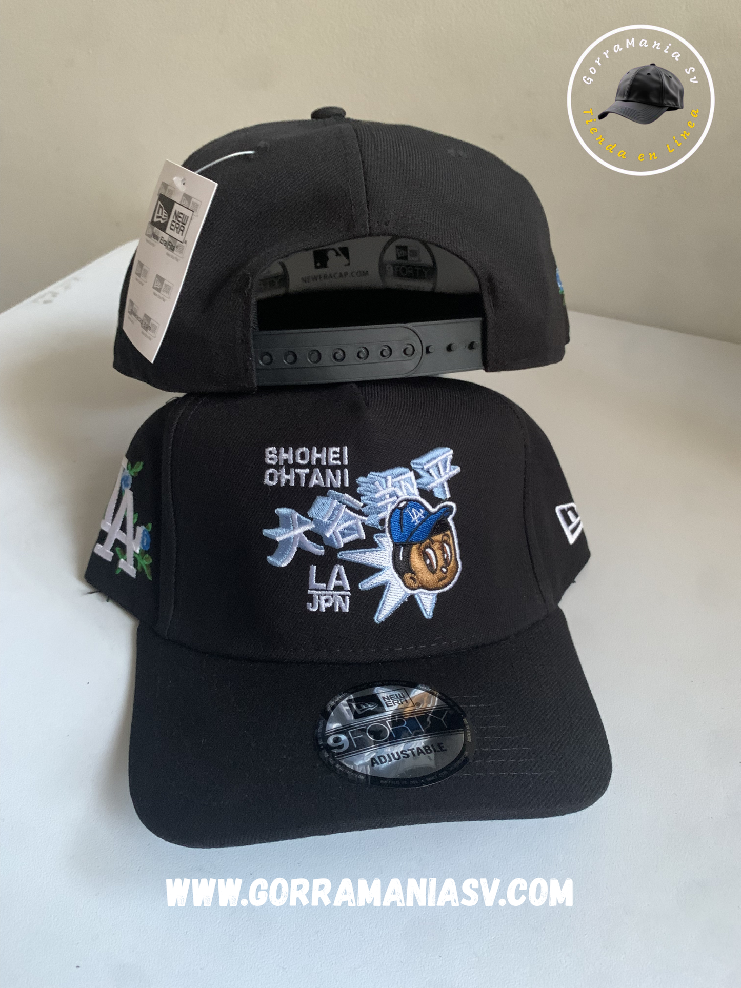 Gorra Premium Dodgers "Ohtani Anime Edition" - Black & Sky Blue