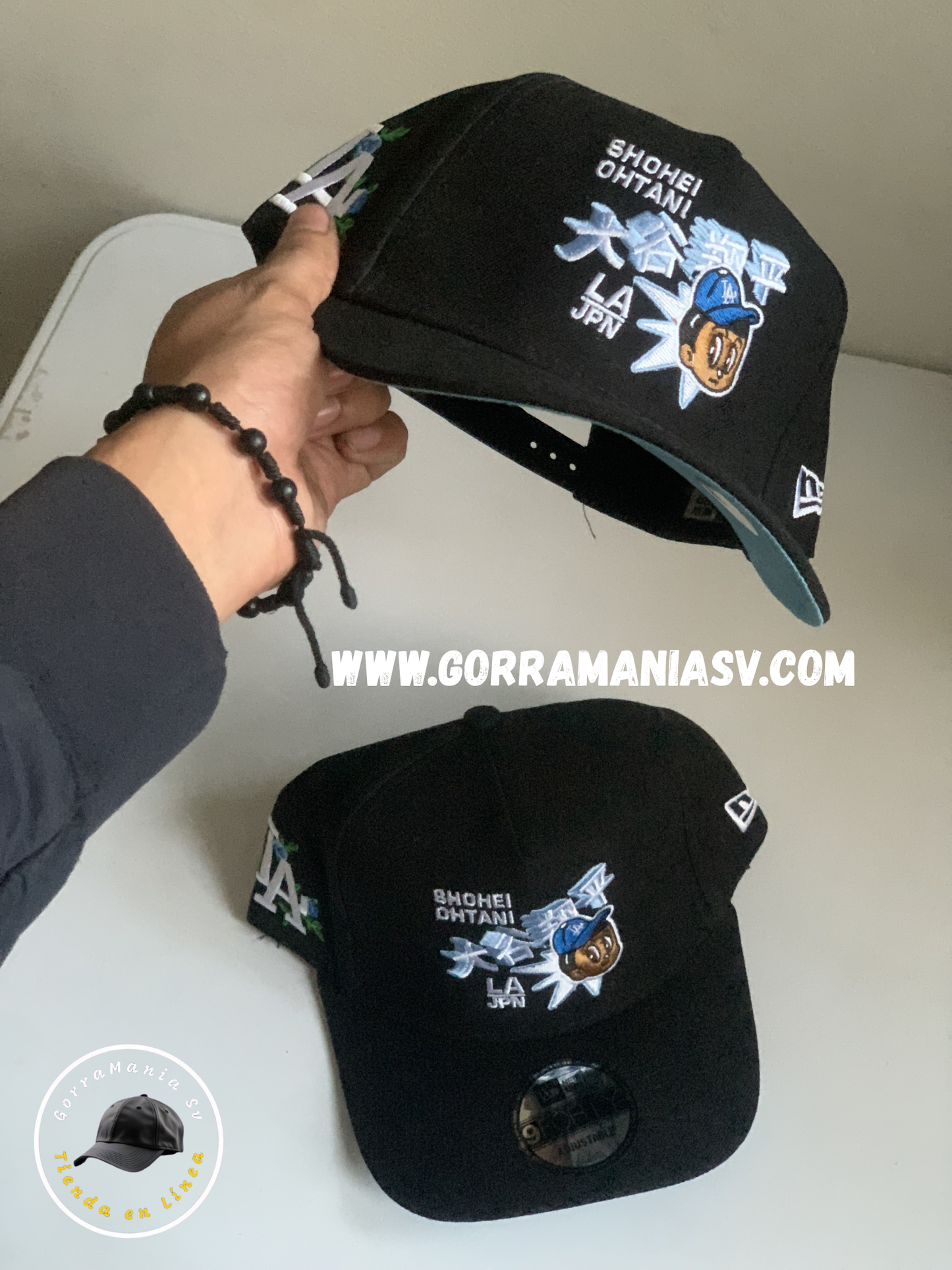 Gorra Premium Dodgers "Ohtani Anime Edition" - Black & Sky Blue