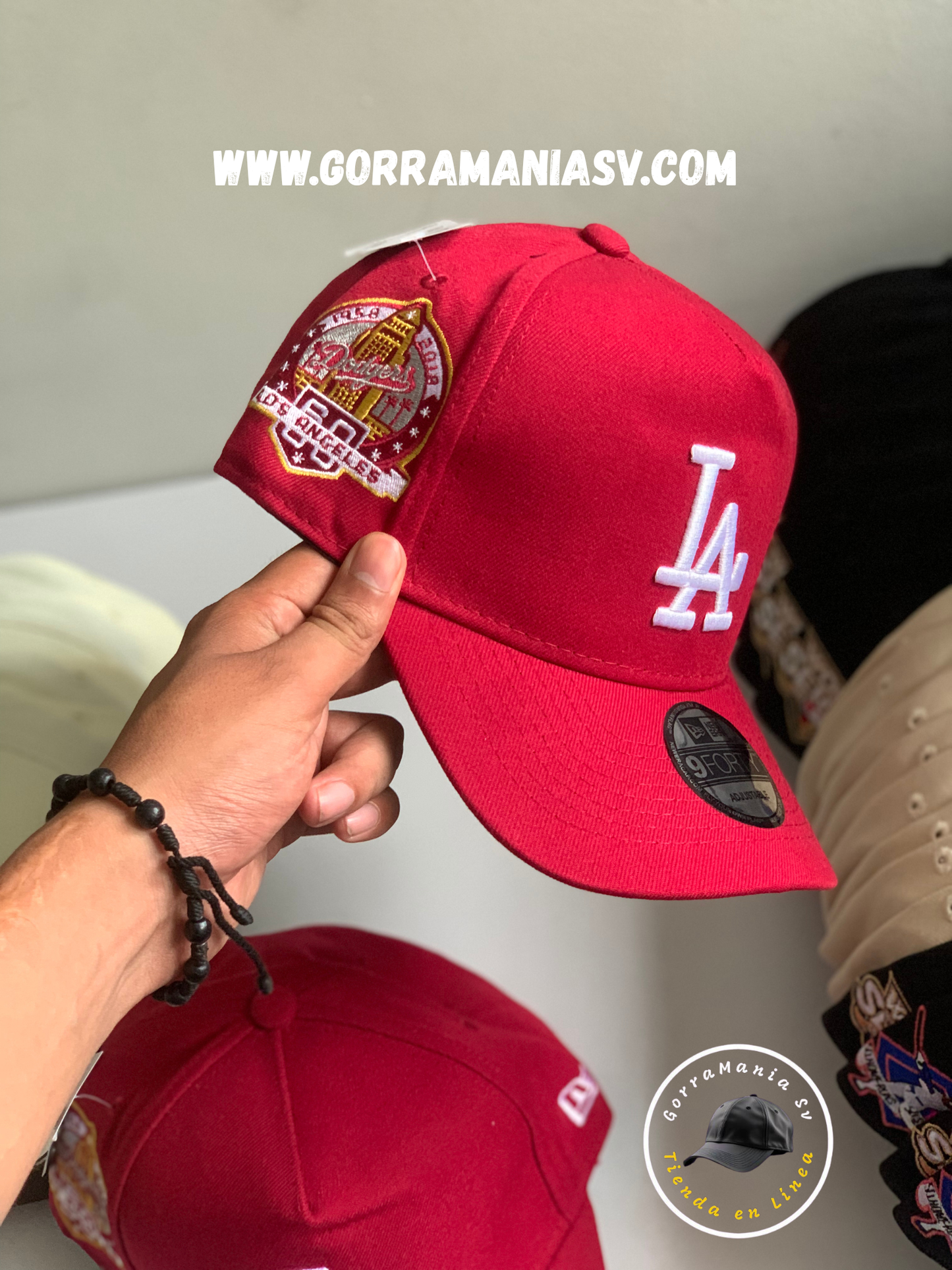 Gorra New Era 9FORTY Los Angeles Dodgers - Red Edition (60th Anniversary Patch)