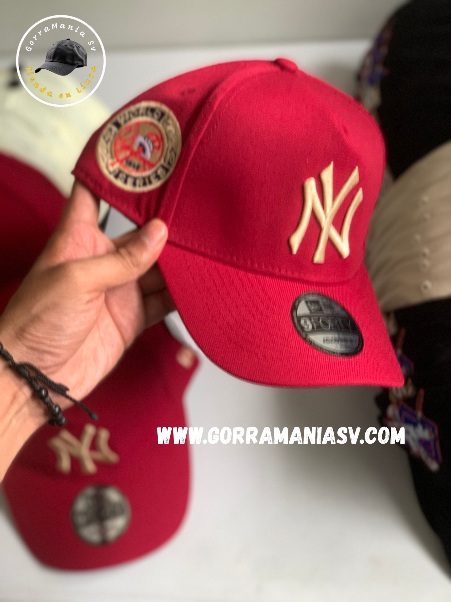 New Era 9FORTY NY Yankees Red Cap - World Series Special Edition