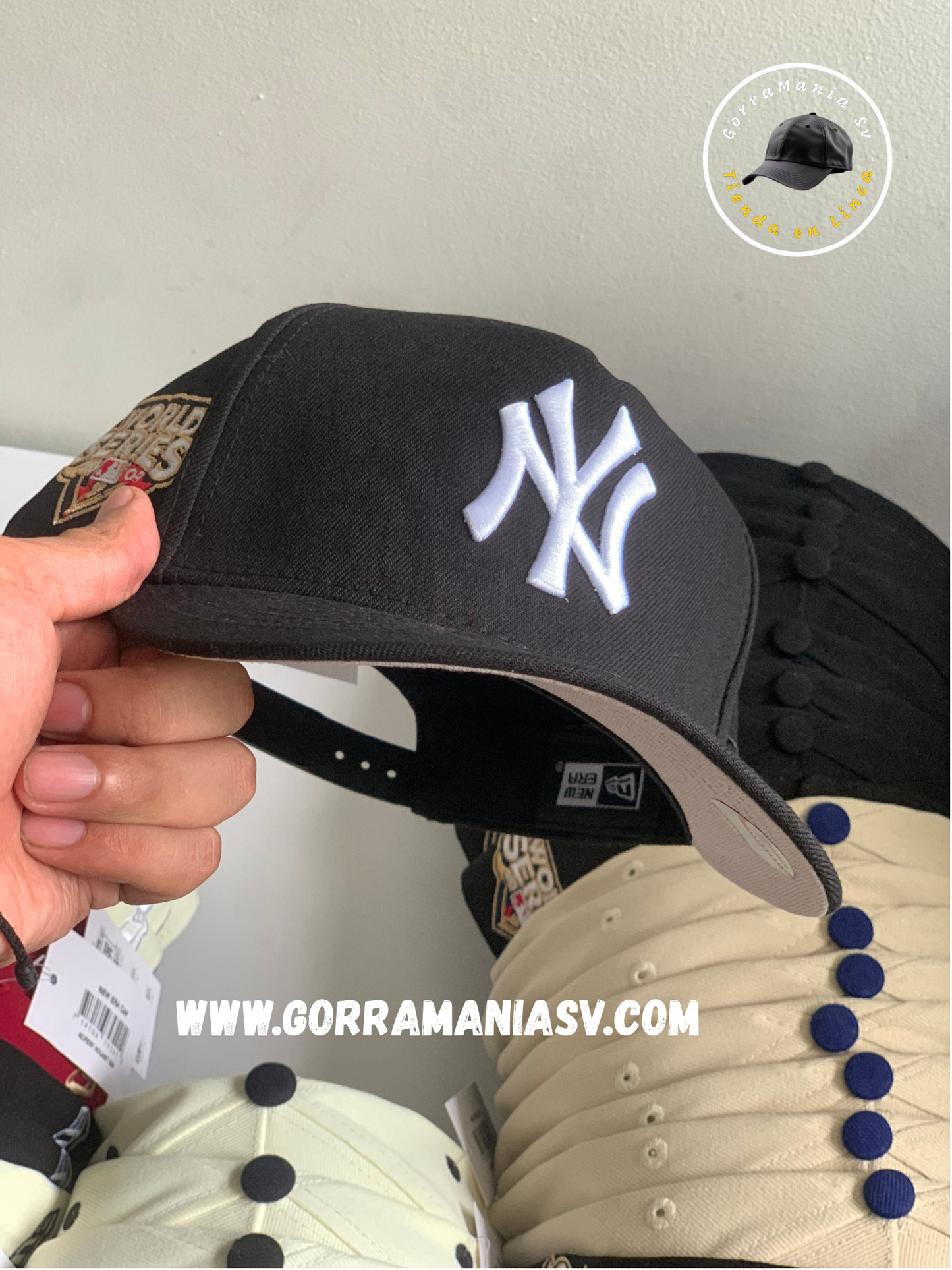Gorra New Era 9FORTY New York Yankees - Black Edition (World Series 2009 Patch)